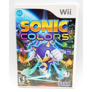 Sonic Colors (Nintendo Wii, 2010) CIB Complete w/ Manual Tested & Working